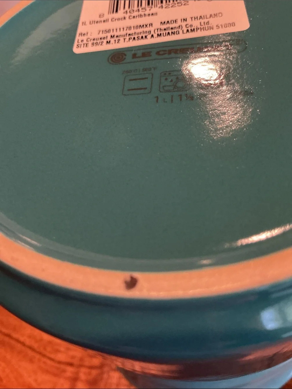 Le Creuset Caribbean Blue Ombré Utensils Crock - 1L